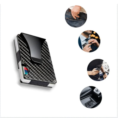 Men's RFID Blocking Carbon Fiber Wallet